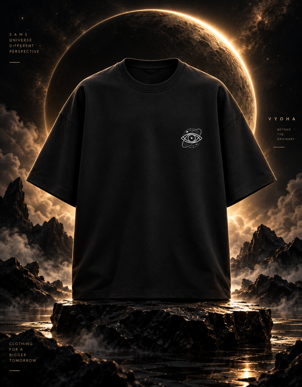 Cosmic Eye — Oversized Beyond Earth Tee