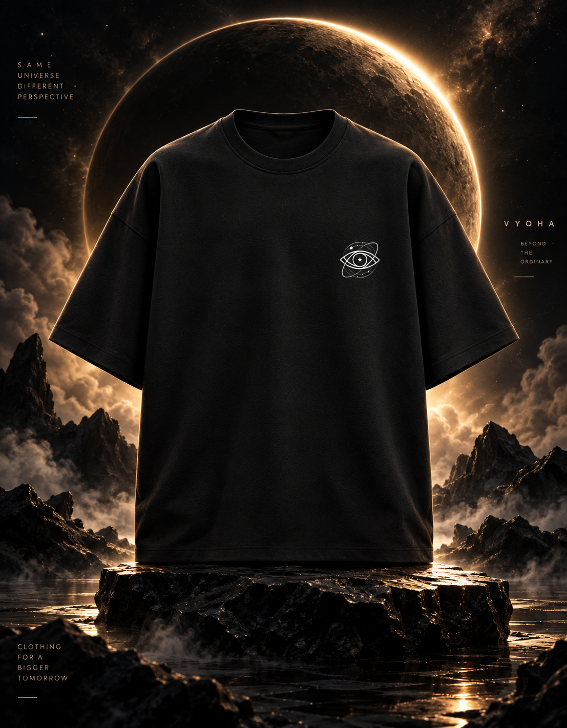 Cosmic Eye — Oversized Beyond Earth Tee