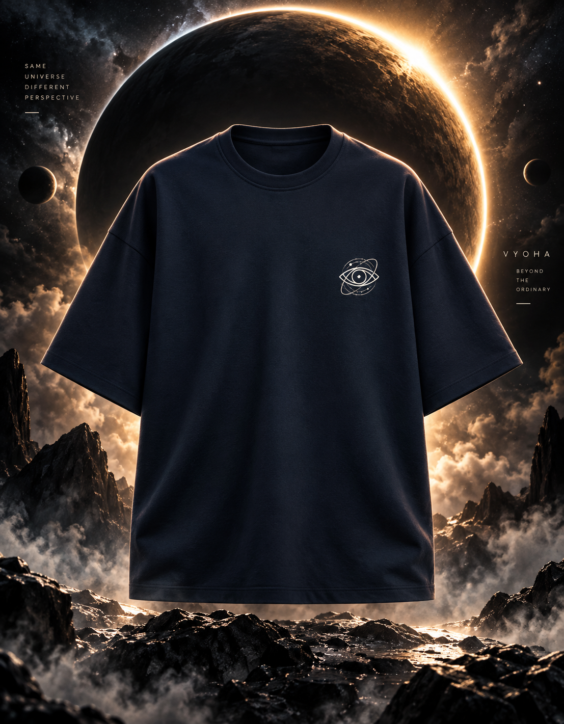Cosmic Eye — Oversized Beyond Earth Tee