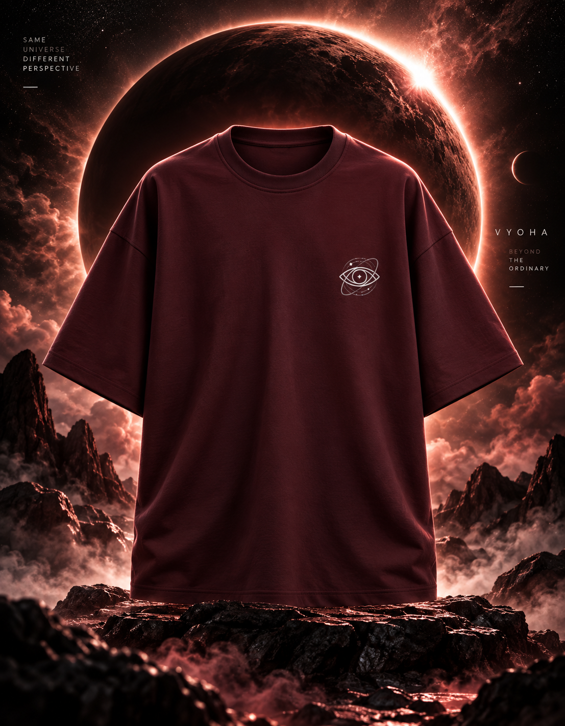 Cosmic Eye — Oversized Beyond Earth Tee