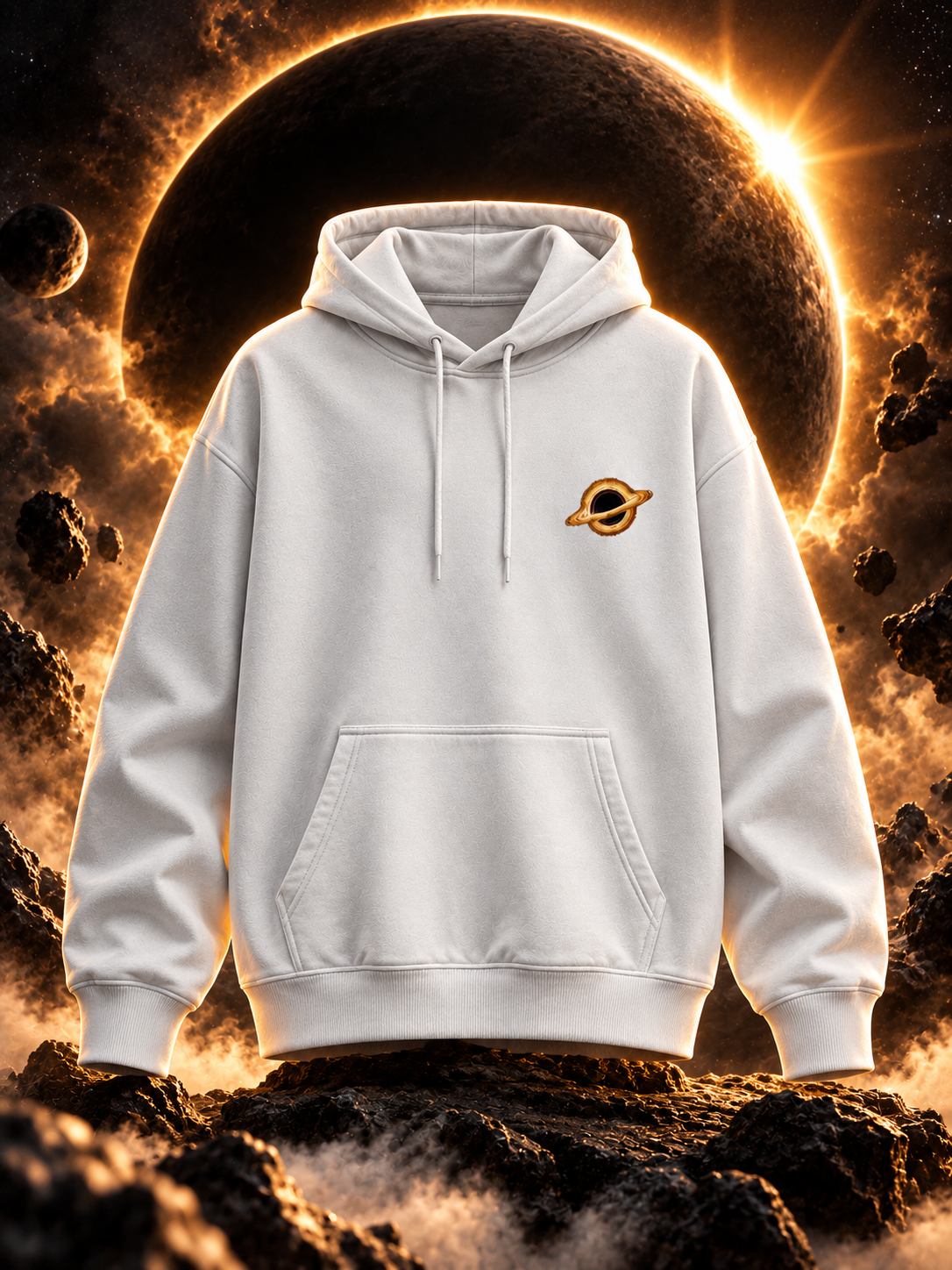Far From Earth Essentials - Sagittarius A – Galactic Heart Hoodie*