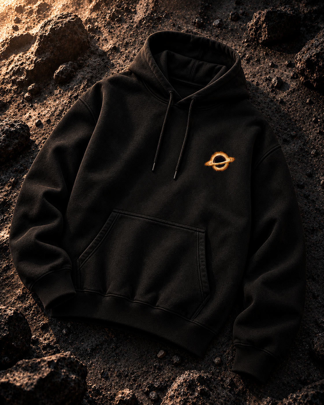 Far From Earth Essentials - Sagittarius A – Galactic Heart Hoodie*
